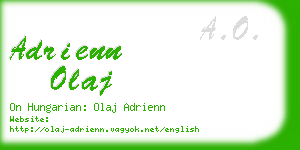 adrienn olaj business card